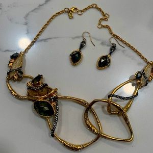 Necklace and earrings set